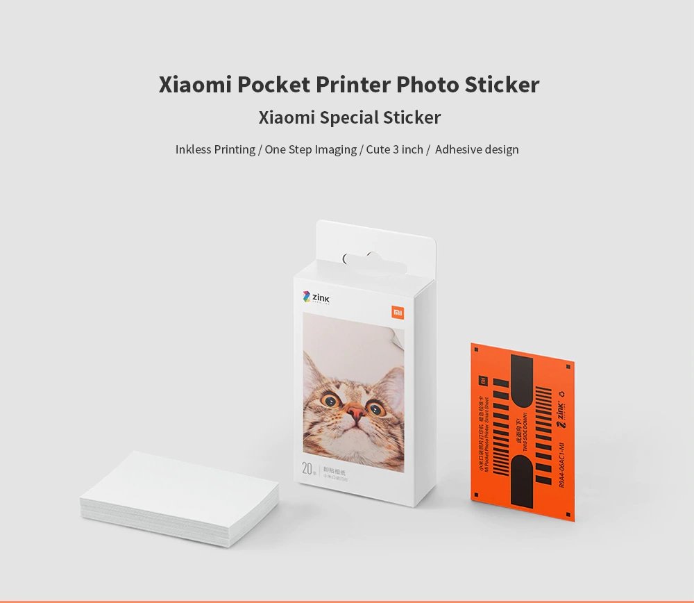 Xiaomi mijia AR Printer 300dpi Portable Photo Mini Pocket With DIY Sha –  AOOKMIYA