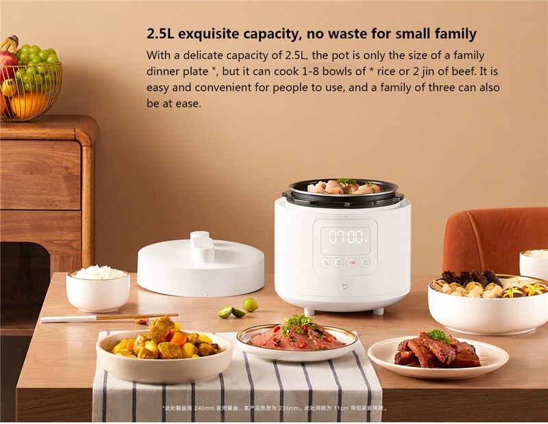 2.5l Household Automatic Intelligent Mini Electric Pressure Cooker