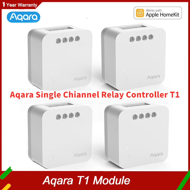 Aqara T1 Zigbee Apple Homekit No Neutral Smart Relay Single Module  Controller Smart Home Automation APP Control Smart Wireless Switch Module  Controller - SpanningGlobal